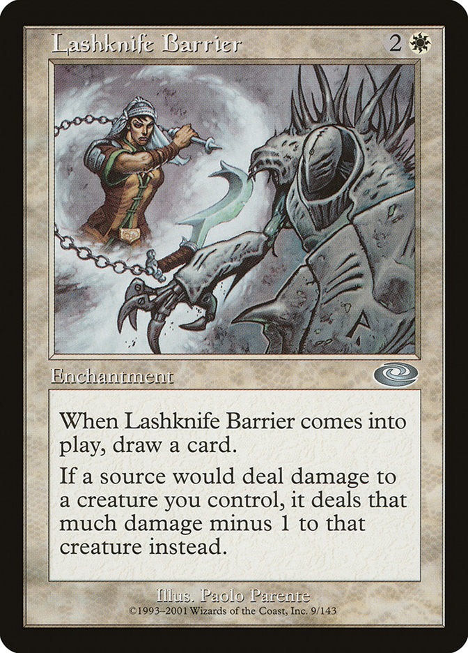 Lashknife Barrier [Planeshift] Magic: The Gathering