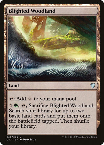 Blighted Woodland [Commander 2017] Magic: The Gathering