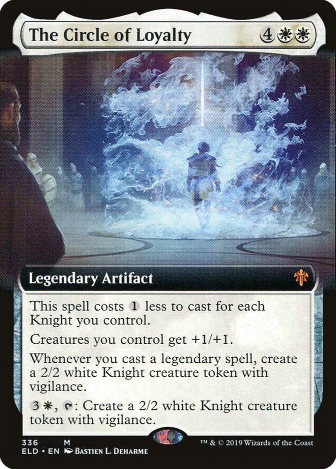 The Circle of Loyalty (Extended Art) [Throne of Eldraine] Magic: The Gathering