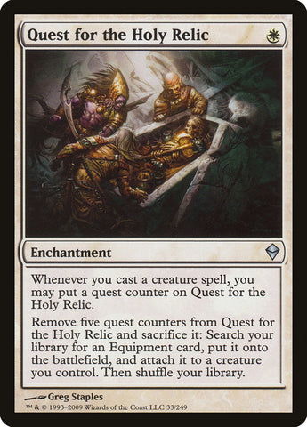 Quest for the Holy Relic [Zendikar] Magic: The Gathering