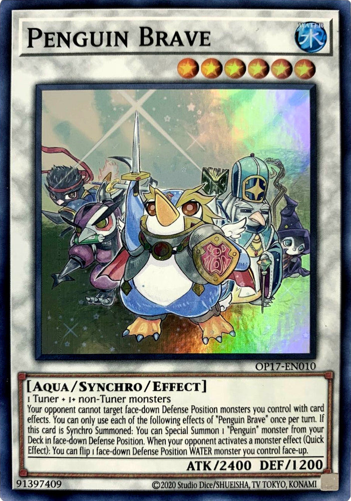 Penguin Brave [OP17-EN010] Super Rare Yu-Gi-Oh!