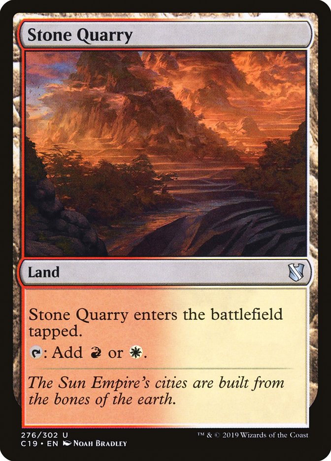 Stone Quarry [Commander 2019] Magic: The Gathering