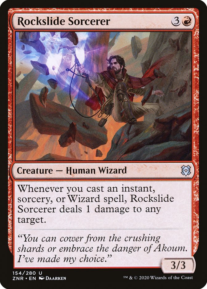 Rockslide Sorcerer [Zendikar Rising] Magic: The Gathering
