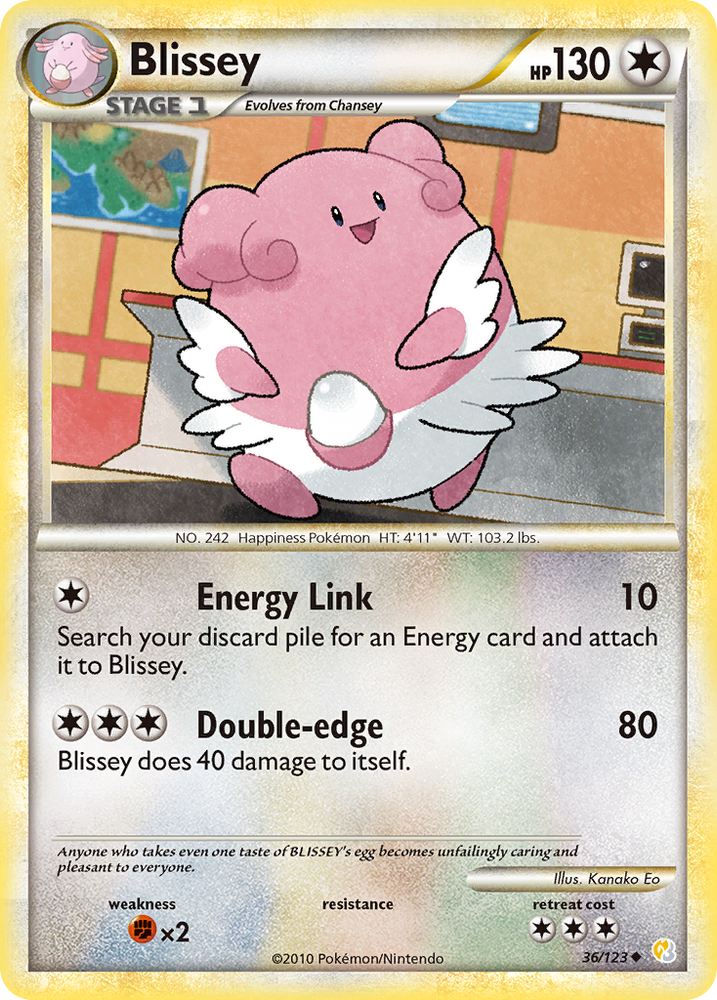 Blissey (36/123) [HeartGold & SoulSilver: Base Set] Pokémon