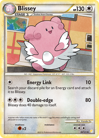 Blissey (36/123) [HeartGold & SoulSilver: Base Set] Pokémon