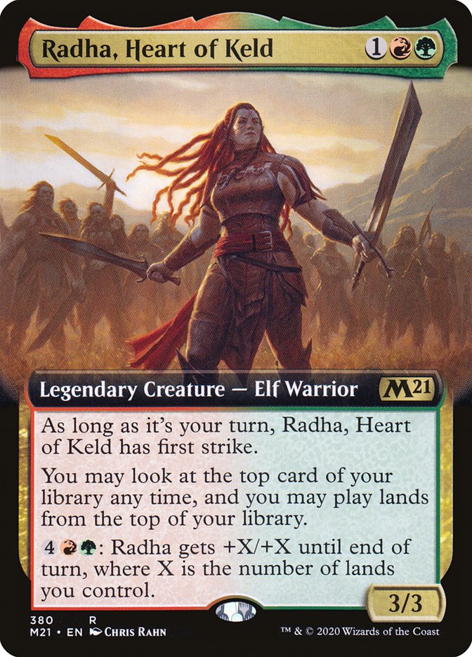 Radha, Heart of Keld (Extended Art) [Core Set 2021] Magic: The Gathering