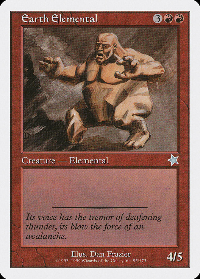 Earth Elemental [Starter 1999] Magic: The Gathering