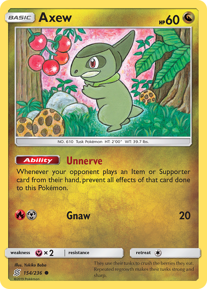 Axew (154/236) [Sun & Moon: Unified Minds] Pokémon