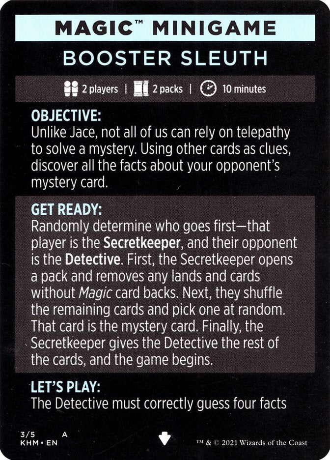Booster Sleuth (Magic Minigame) [Kaldheim Minigame] Magic: The Gathering