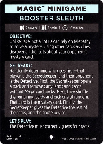 Booster Sleuth (Magic Minigame) [Kaldheim Minigame] Magic: The Gathering