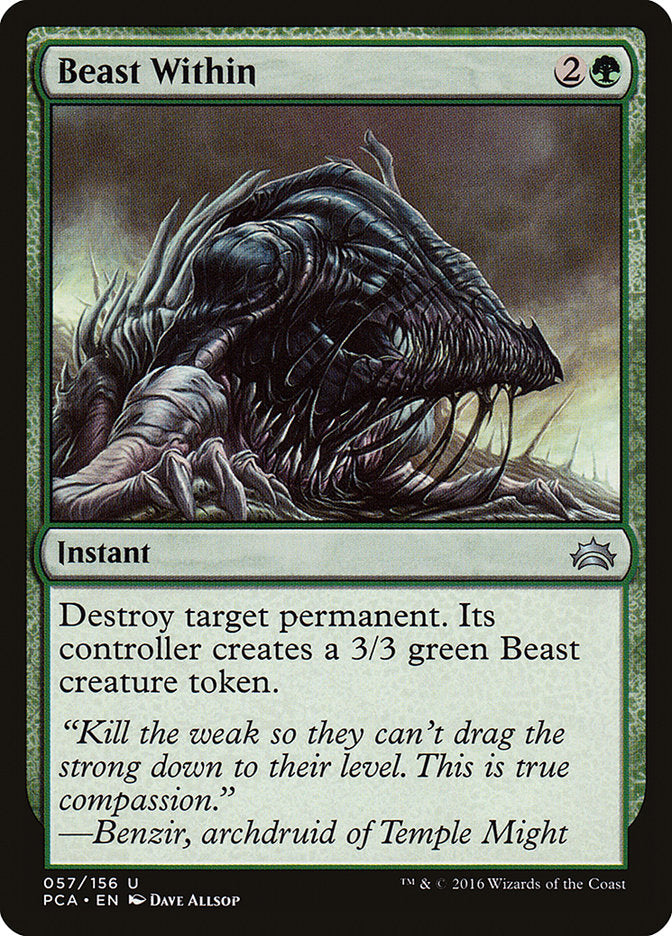 Beast Within [Planechase Anthology] Magic: The Gathering