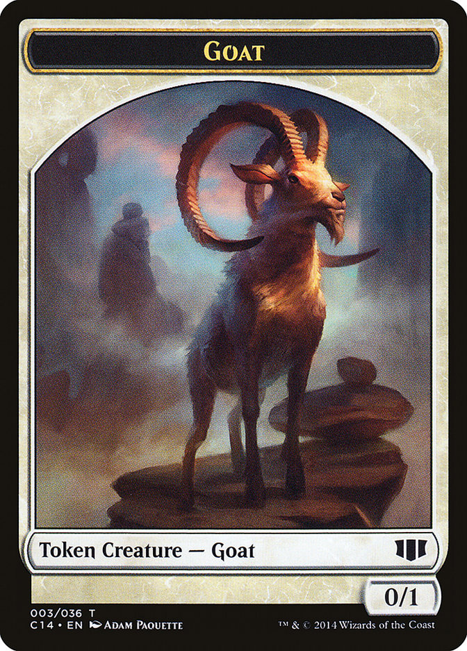 Wurm (032/036) // Goat Double-Sided Token [Commander 2014 Tokens] Magic: The Gathering