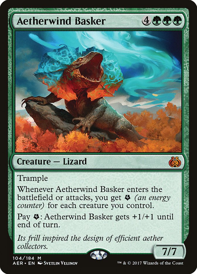 Aetherwind Basker [Aether Revolt] Magic: The Gathering