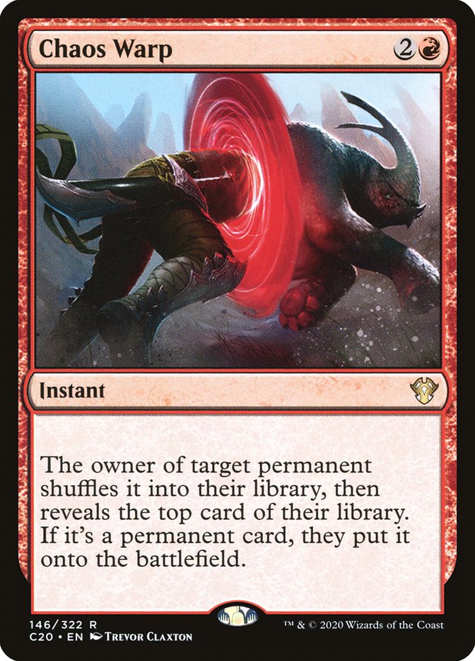 Chaos Warp [Commander 2020] Magic: The Gathering