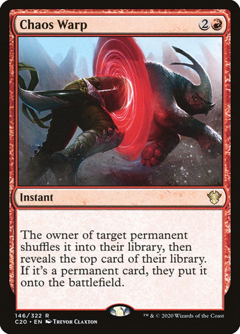 Chaos Warp [Commander 2020] Magic: The Gathering