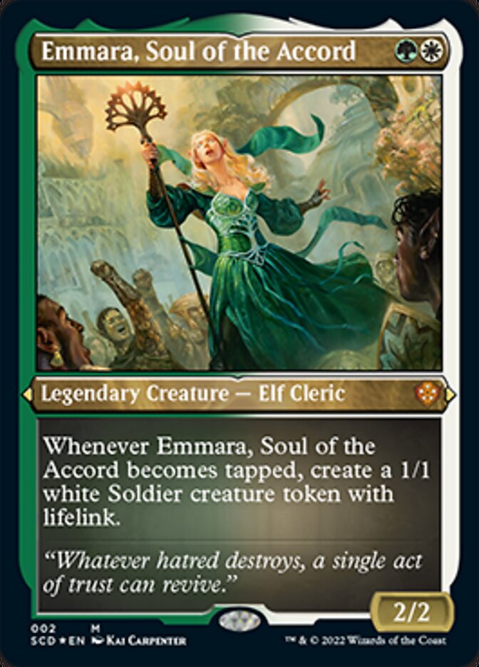 Emmara, Soul of the Accord (Foil Etched) [Starter Commander Decks] Magic: The Gathering