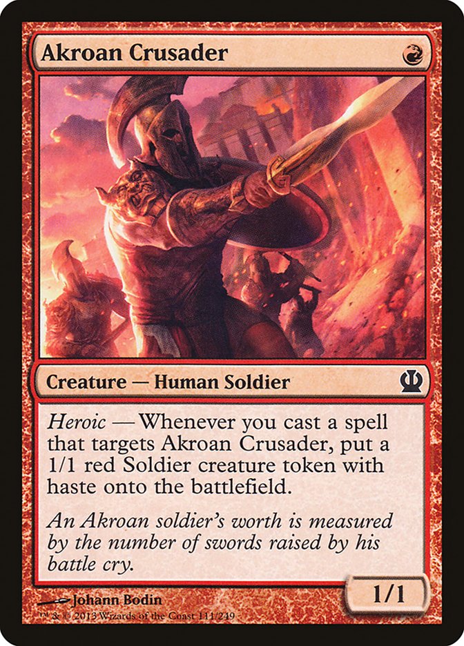 Akroan Crusader [Theros] Magic: The Gathering