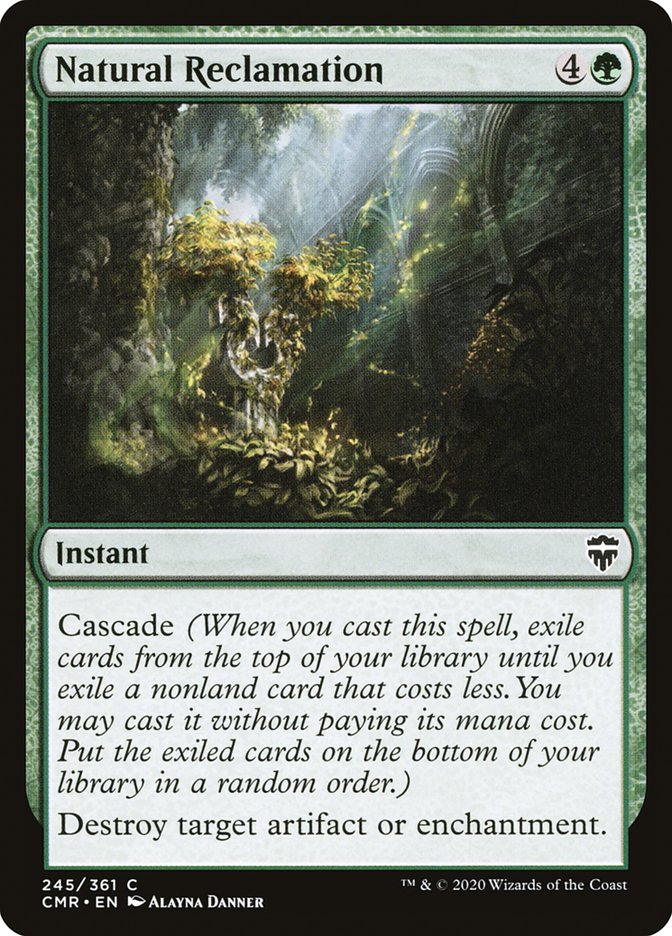 Natural Reclamation [Commander Legends] Magic: The Gathering