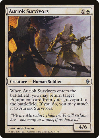 Auriok Survivors [New Phyrexia] Magic: The Gathering