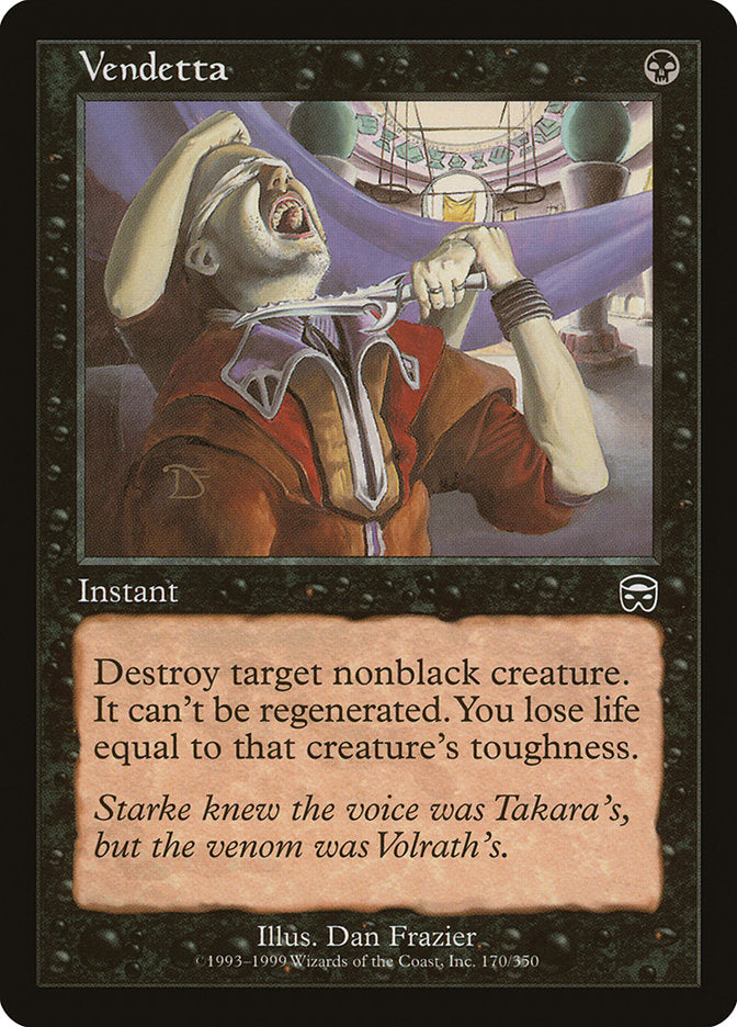 Vendetta [Mercadian Masques] Magic: The Gathering