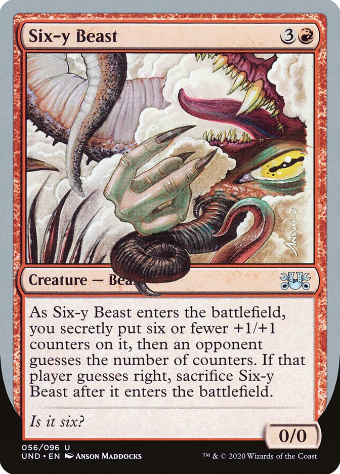 Six-y Beast [Unsanctioned] Magic: The Gathering