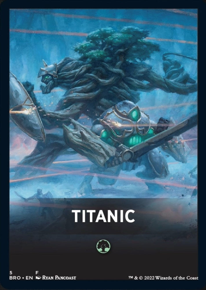 Titanic Theme Card [The Brothers' War Tokens] Magic: The Gathering