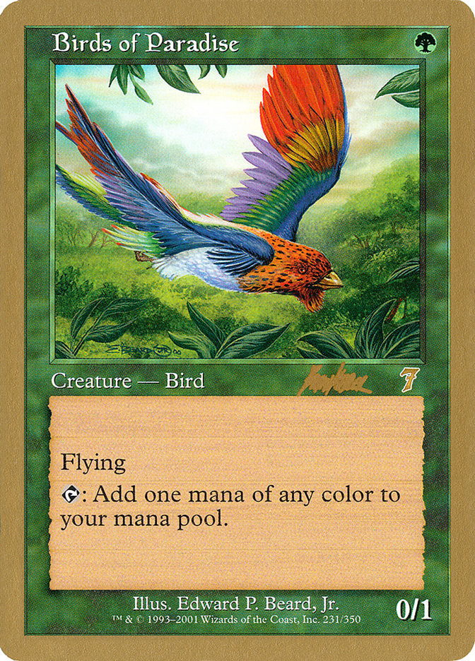 Birds of Paradise (Brian Kibler) [World Championship Decks 2002] Magic: The Gathering