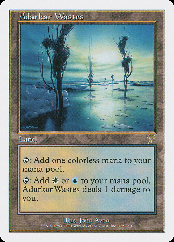Adarkar Wastes [Seventh Edition] Magic: The Gathering