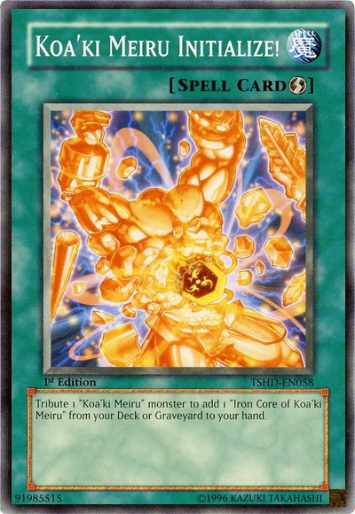 Koa'ki Meiru Initialize! [TSHD-EN058] Common Yu-Gi-Oh!