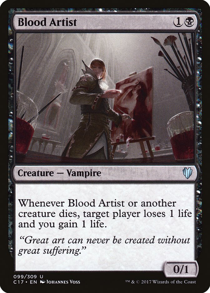 Blood Artist [Commander 2017] Magic: The Gathering