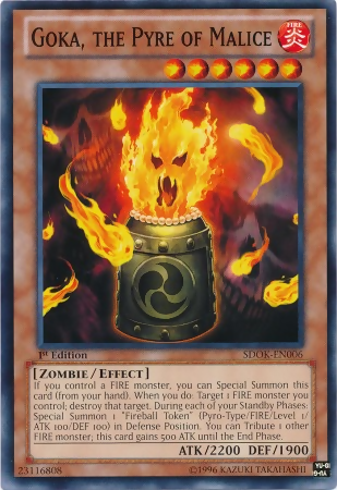 Goka, the Pyre of Malice [SDOK-EN006] Common Yu-Gi-Oh!