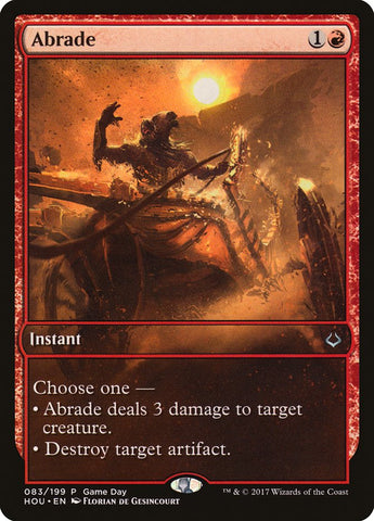 Abrade (Game Day) [Hour of Devastation Promos] Magic: The Gathering