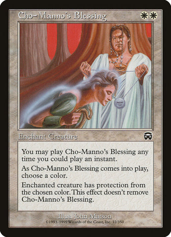 Cho-Manno's Blessing [Mercadian Masques] Magic: The Gathering