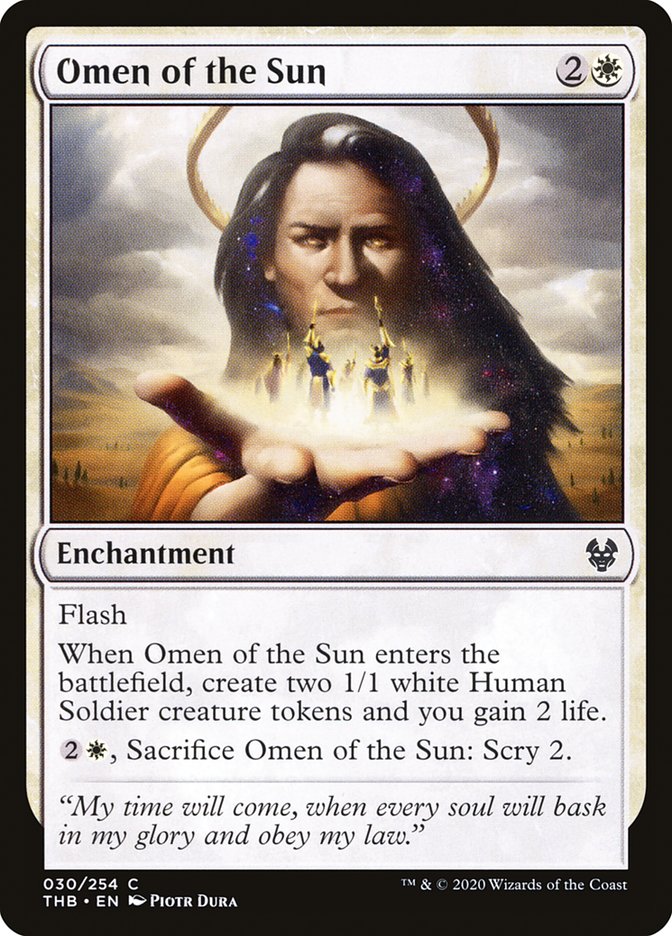 Omen of the Sun [Theros Beyond Death] Magic: The Gathering