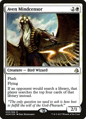 Aven Mindcensor [Amonkhet Prerelease Promos] Magic: The Gathering