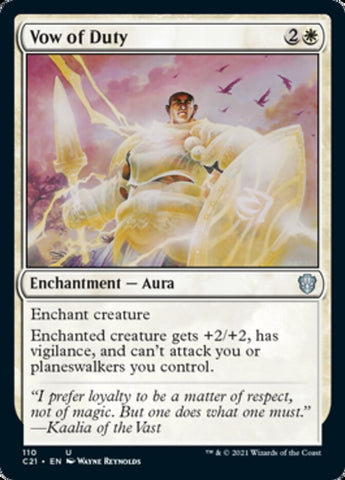 Vow of Duty [Commander 2021] Magic: The Gathering