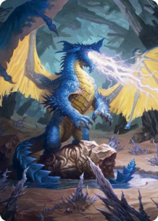 Blue Dragon Art Card [Dungeons & Dragons: Adventures in the Forgotten Realms Art Series] Magic: The Gathering