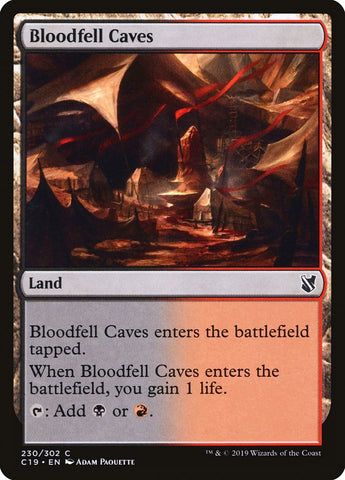 Bloodfell Caves [Commander 2019] Magic: The Gathering
