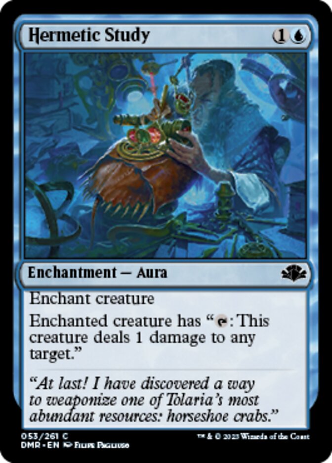 Hermetic Study [Dominaria Remastered] Magic: The Gathering
