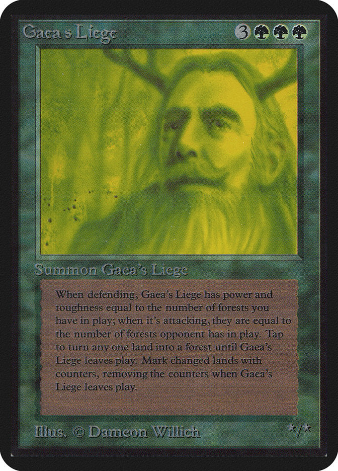 Gaea's Liege [Alpha Edition] Magic: The Gathering
