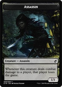 Assassin // Morph Double-Sided Token [Commander 2019 Tokens] Magic: The Gathering