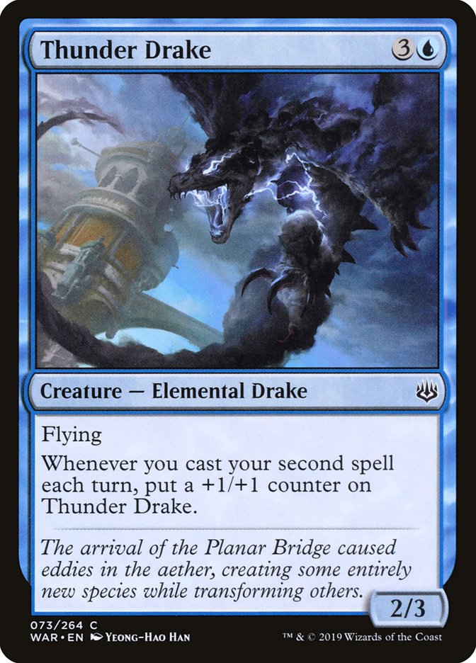 Thunder Drake [War of the Spark] Magic: The Gathering