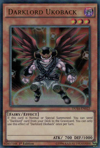 Darklord Ukoback [DUSA-EN022] Ultra Rare Yu-Gi-Oh!