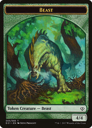 Beast (005) // Soldier Double-Sided Token [Archenemy: Nicol Bolas Tokens] Magic: The Gathering