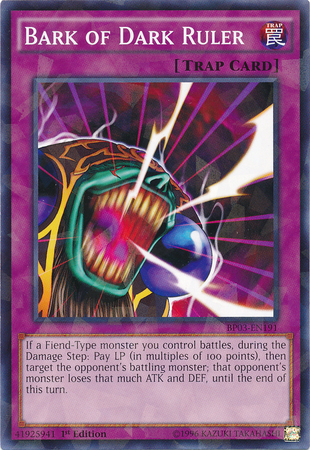 Bark of Dark Ruler [BP03-EN191] Shatterfoil Rare Yu-Gi-Oh!