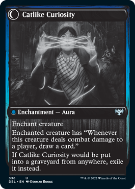 Mischievous Catgeist // Catlike Curiosity [Innistrad: Double Feature] Magic: The Gathering
