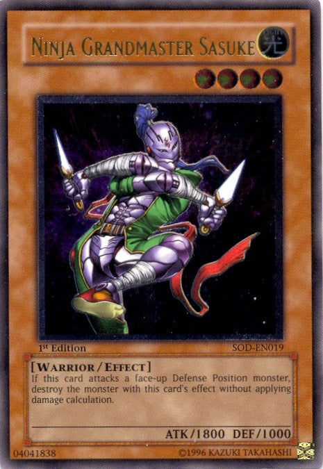 Ninja Grandmaster Sasuke [SOD-EN019] Ultimate Rare Yu-Gi-Oh!