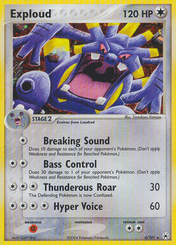 Exploud (6/101) [EX: Hidden Legends] Pokémon