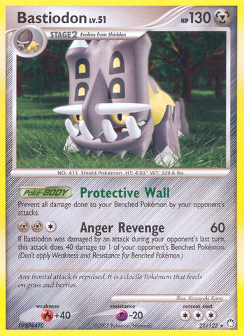 Bastiodon (21/123) [Diamond & Pearl: Mysterious Treasures] Pokémon