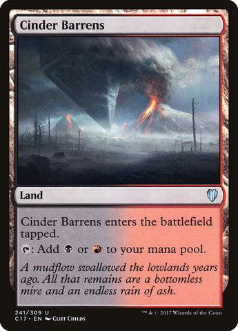 Cinder Barrens [Commander 2017] Magic: The Gathering